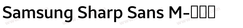 Samsung Sharp Sans M字体转换